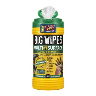 RS PRO Multi-Surface Pro Wet Biodegradable Wipes Tub 200 x 300 mm 80 Per Pack 2440