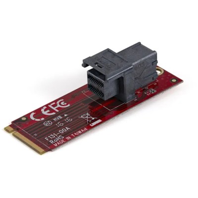 StarTech.com Host Adapter Card M.2 PCIe (x4 PCIe) Interface Type U2 Supported Form Factor 63 x 21 x 15 mm M2E4SFF8643