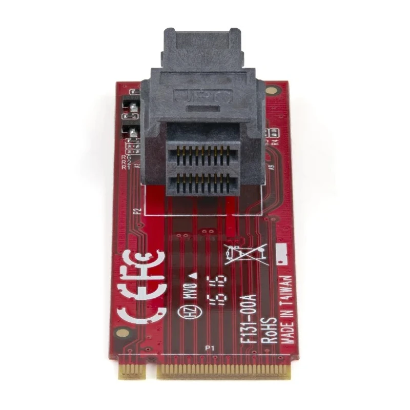 StarTech.com Host Adapter Card M.2 PCIe (x4 PCIe) Interface Type U2 Supported Form Factor 63 x 21 x 15 mm M2E4SFF8643