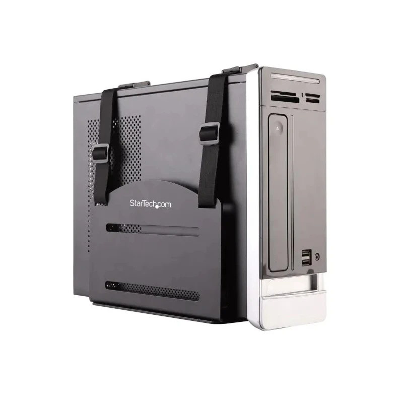 StarTech.com Desktop Computer CPU Holder Wall Mount Adjustable Width Steel Frame CPUWALLMNT