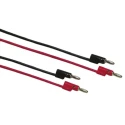 Fluke Patch Cord 8A Current, 30 V AC, 60 V DC, Black and Red, 610 mm Lead Length TL930