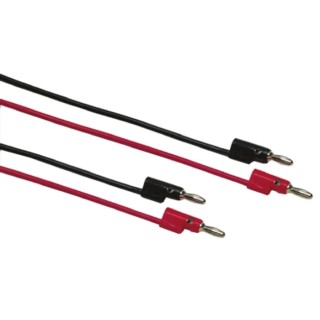 Fluke Patch Cord 8A Current, 30 V AC, 60 V DC, Black and Red, 610 mm Lead Length TL930
