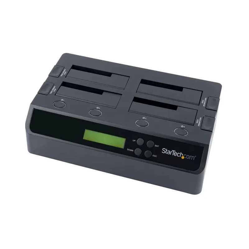 StarTech.com USB 3.0 and eSATA 4-Bay Hard Drive Duplicator Docking Station 2.5 x 3.5 in 28.4 x 17.2 x 9.6 cm SATDOCK4U3RE