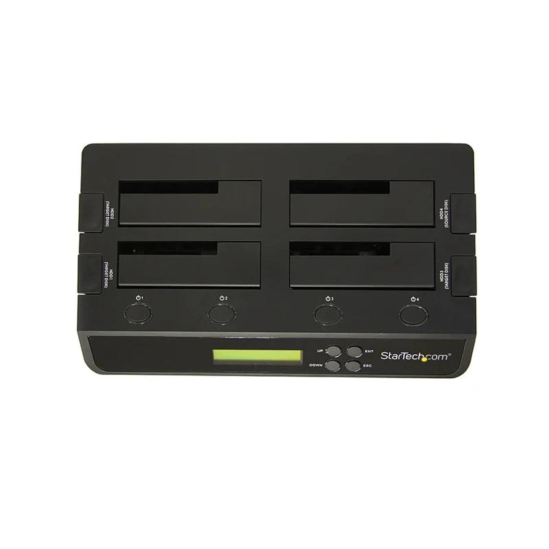 StarTech.com USB 3.0 and eSATA 4-Bay Hard Drive Duplicator Docking Station 2.5 x 3.5 in 28.4 x 17.2 x 9.6 cm SATDOCK4U3RE