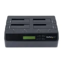 StarTech.com USB 3.0 and eSATA 4-Bay Hard Drive Duplicator Docking Station 2.5 x 3.5 in 28.4 x 17.2 x 9.6 cm SATDOCK4U3RE