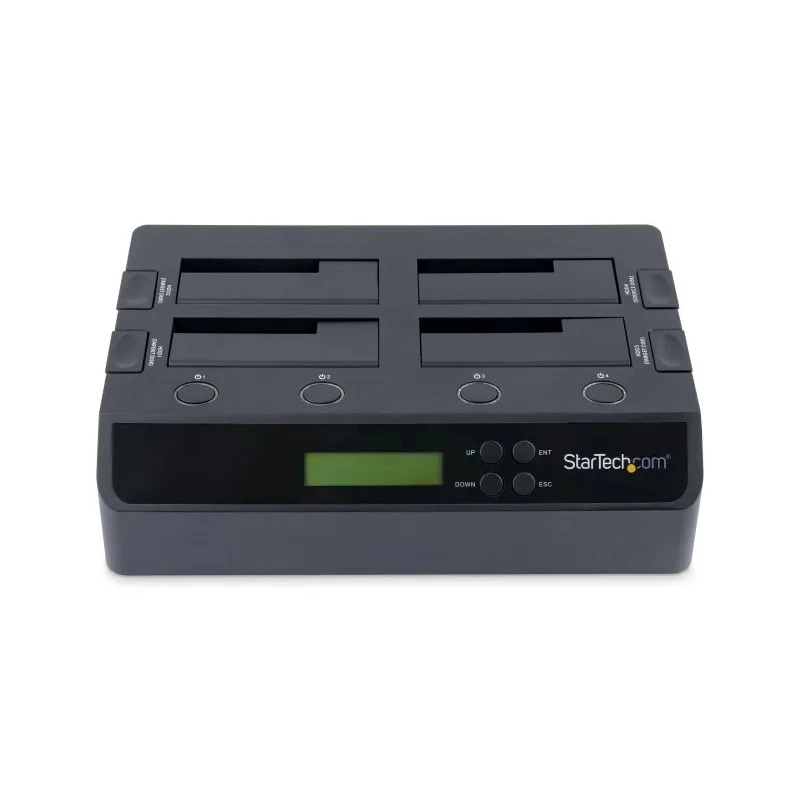 StarTech.com USB 3.0 and eSATA 4-Bay Hard Drive Duplicator Docking Station 2.5 x 3.5 in 28.4 x 17.2 x 9.6 cm SATDOCK4U3RE