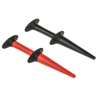 Fluke Black and Red Hook Clip 2 mm Tip Nickel-Plated Contact 600V 3A AC280