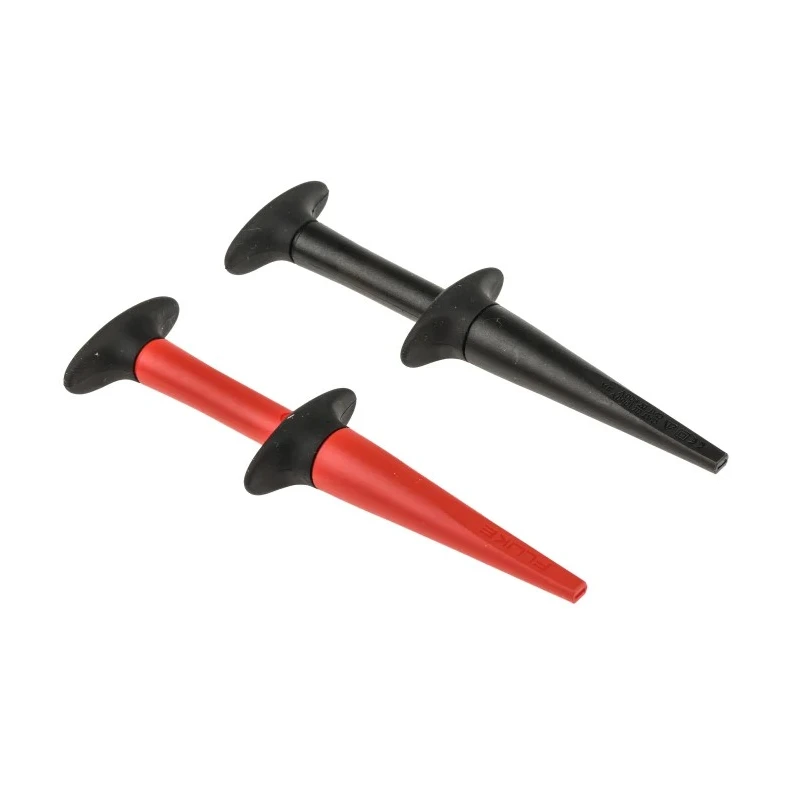 Fluke Black and Red Hook Clip 2 mm Tip Nickel-Plated Contact 600V 3A AC280