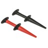 Fluke Black and Red Hook Clip 2 mm Tip Nickel-Plated Contact 600V 3A AC280