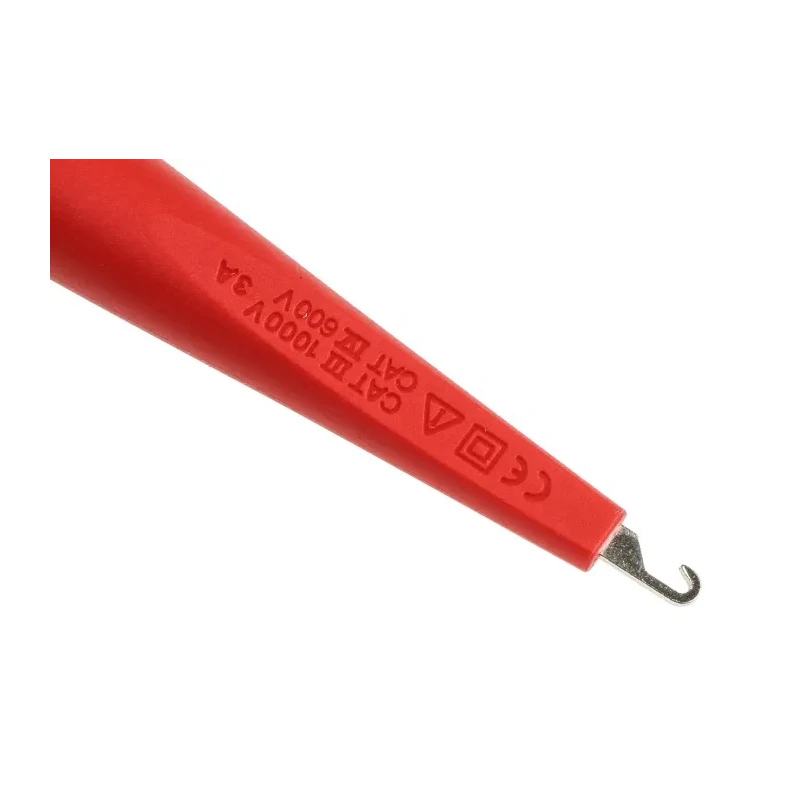 Fluke Black and Red Hook Clip 2 mm Tip Nickel-Plated Contact 600V 3A AC280