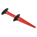 Fluke Black and Red Hook Clip 2 mm Tip Nickel-Plated Contact 600V 3A AC280
