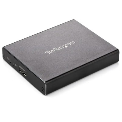 StarTech.com 22 mm Dual M.2 SATA Hard Drive Enclosure with USB 3.1, RAID Support SM22BU31C3R