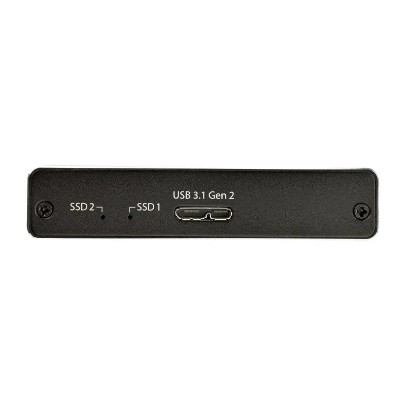 StarTech.com 22 mm Dual M.2 SATA Hard Drive Enclosure with USB 3.1, RAID Support SM22BU31C3R