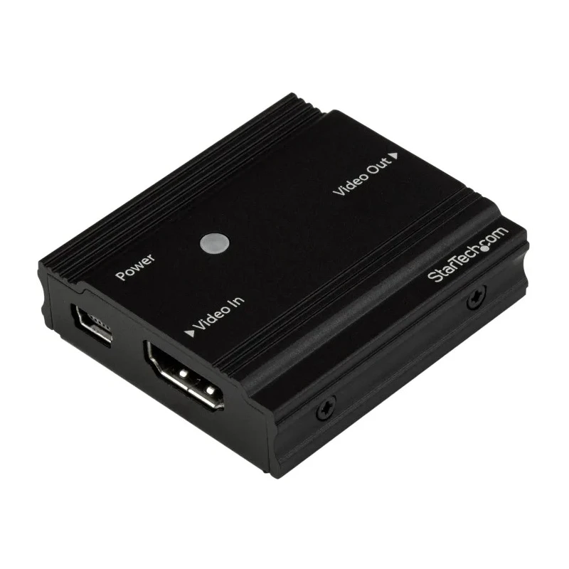 StarTech.com 1 Port HDMI Extender with 7.1 Surround Sound Audio, 3840 x 2160 Pixel Resolution, 35m Extension HDBOOST4K