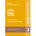 IET Testing Guidance Note 3 Inspection Book Paperback 9th Edition 192 Pages 978-1-83953-236-8