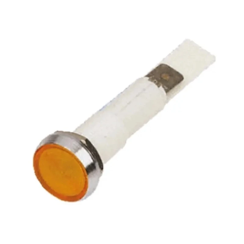 Arcolectric (Bulgin) Ltd 0275 Series Orange Panel Mount Indicator, 110V AC, Solder Tab Termination, IP67, Flush C027500NAN