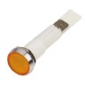Arcolectric (Bulgin) Ltd 0275 Series Orange Panel Mount Indicator, 110V AC, Solder Tab Termination, IP67, Flush C027500NAN