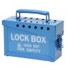 Brady Powder Coated Steel Lockout Station Blue with 13 Lock Capacity METAL LOCK BOX, 13 LOCK, BLUE