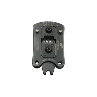 Souriau Sunbank by Eaton Coaxial Type Crimping Head, Insulated, Black, 30 to 20 AWG Cutting Capacity S16RCM20
