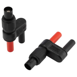 Fluke Banana Plug Dual Male to Female BNC Adapter IEC 61010-031 Safety Standard for Use with 80i-110s PM9081