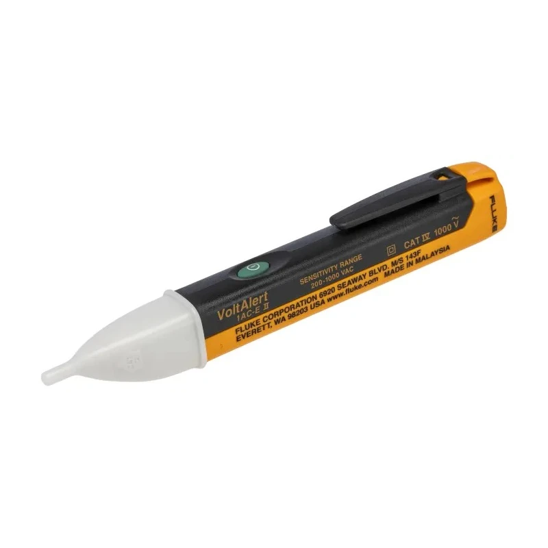 Fluke Non-Contact Voltage Detector 200 V ac to 1000 V ac Battery Powered CAT IV 1kV FLK-1AC-E1-II-5PK