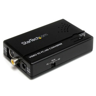StarTech.com 1 Port S Video to VGA Video Converter 12 mm Cable Length 1280 x 1024 Pixel Maximum Resolution VID2VGATV2