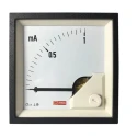 RS PRO Analogue Panel Ammeter 1 mA DC, 68 mm x 68 mm, 1 % Moving Coil 186-2487