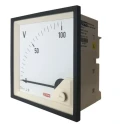 RS PRO Analogue DC Voltmeter Panel Meter 92mm x 92mm Cutout 15mV to 600VDC Accuracy 1% 186-2511