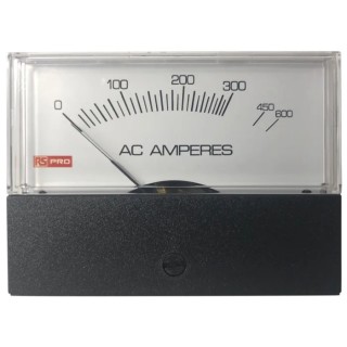 HOBUT RS PRO Analogue Panel Ammeter 1000 A AC, 76 mm x 74 mm, ±1.5 % Accuracy High Torque Pivot and Jewel Moving 186-2523