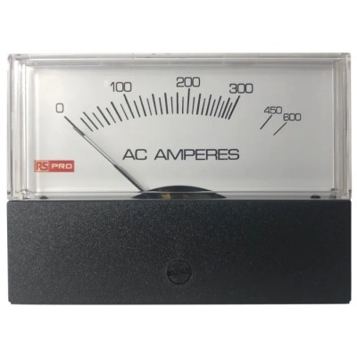 HOBUT RS PRO Analogue Panel Ammeter 1000 A AC, 76 mm x 74 mm, ±1.5 % Accuracy High Torque Pivot and Jewel Moving 186-2523
