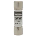 Eaton Cartridge Fuse 10A Fast Acting Melamine Body 10 x 38 mm 600V AC KTK-10