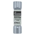 Eaton 6A Fast Acting Melamine Cartridge Fuse 10 x 38 mm 600V AC KTK-6