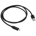 StarTech.com USB 2.0 Male USB 2.0 Type A to Male USB Type C Black 1m Cable USB2AC1M