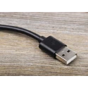 StarTech.com USB 2.0 Male USB 2.0 Type A to Male USB Type C Black 1m Cable USB2AC1M