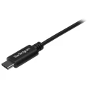 StarTech.com USB 2.0 Male USB 2.0 Type A to Male USB Type C Black 1m Cable USB2AC1M