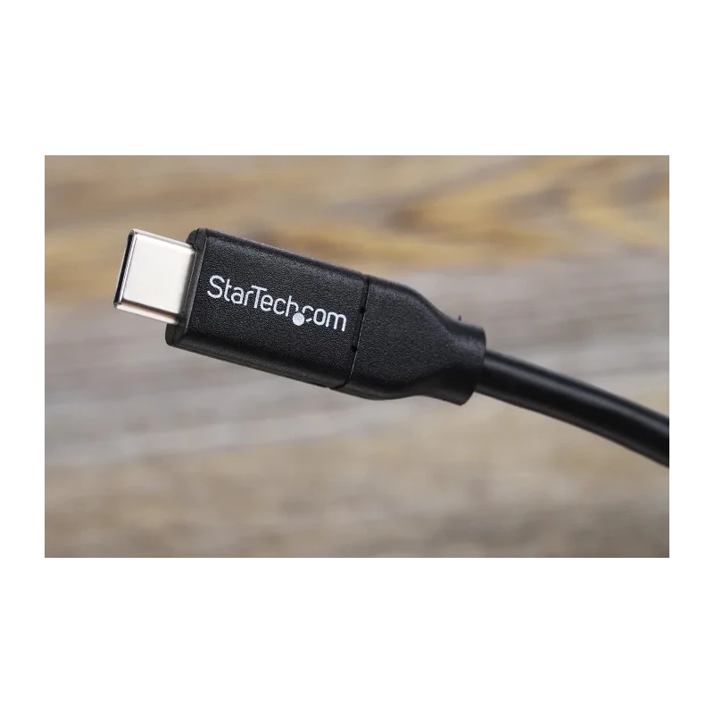 StarTech.com USB 2.0 Male USB 2.0 Type A to Male USB Type C Black 1m Cable USB2AC1M