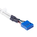 StarTech.com USB 2.0 Female 10 Pin IDC x 2 to Female USB Type A Grey 286mm USBPLATE4