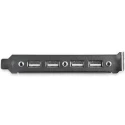 StarTech.com USB 2.0 Female 10 Pin IDC x 2 to Female USB Type A Grey 286mm USBPLATE4