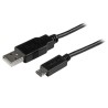 StarTech.com USB 2.0, Male USB 2.0 Type A to Male Micro USB Type B Cable, Black Jacket, 500 mm USBAUB50CMBK