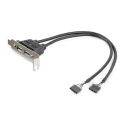 StarTech.com IC Socket USB Cable USB 2.0 Female 5-Pin IDC x 2 to Female USB Type A, Grey, 285mm USBPLATELP