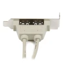 StarTech.com IC Socket USB Cable USB 2.0 Female 5-Pin IDC x 2 to Female USB Type A, Grey, 285mm USBPLATELP