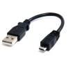 StarTech.com USB 2.0 Male USB Type A to Male Micro USB Type B Cable, Black, 152mm UUSBHAUB6IN