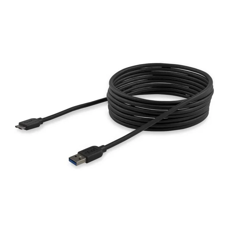 StarTech.com USB 3.0 Male USB Type A to Male Micro USB Type B Cable Black 3 m USB3AUB3MS