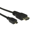 RS PRO 5 m 4K High Speed HDMI Cable Male HDMI to Male Micro HDMI Black 186-3033