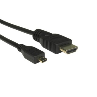 RS PRO 5 m 4K High Speed HDMI Cable Male HDMI to Male Micro HDMI Black 186-3033
