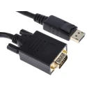 RS PRO Male DisplayPort to Male VGA Polyvinyl Chloride DisplayPort Cable 3 m 186-3039