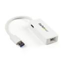 StarTech.com USB Ethernet Adapter USB 3.0 1000Mbps Network Speed 155mm Cable Length USB31000SPTW