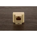 RS PRO 2 Port RJ45 Adapter Compact Network Connector Dual Socket RJ45 RJ45 Adapter RJ45