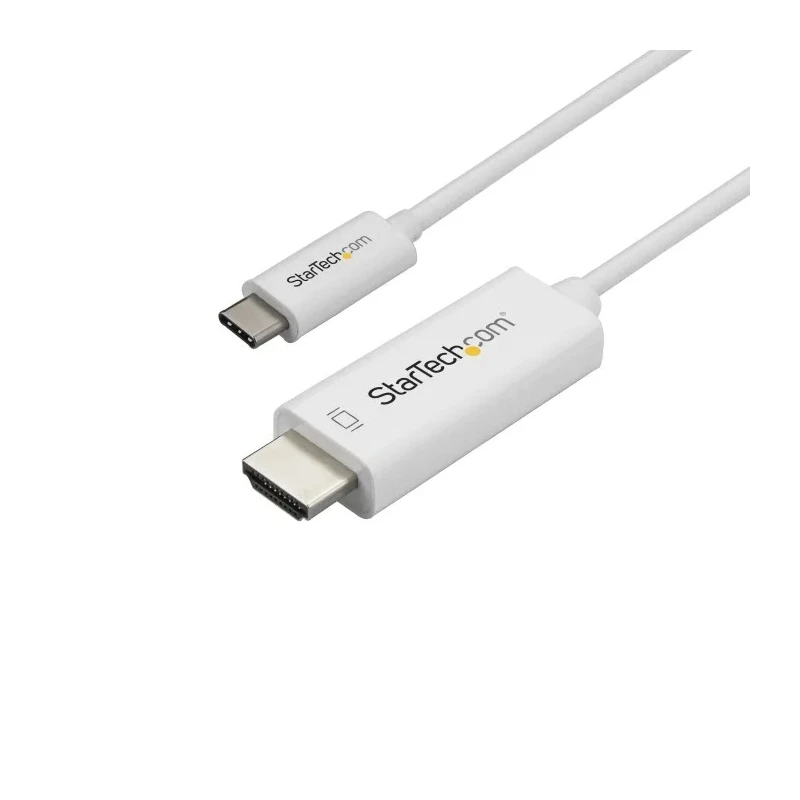 StarTech.com USB 3.1 Type-C to HDMI Adapter Cable 4K 60Hz 1 Display Support CDP2HD1MWNL