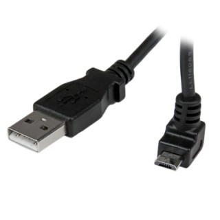 StarTech.com USB 2.0 Male USB 2.0 Type A to Male Micro USB Type B Cable, Black, 2 m USBAUB2MU